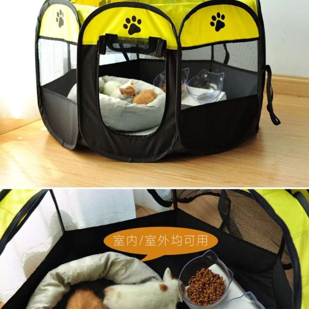 Pets Playpen Indoor Outdoor Activities Portable Tent Removable Zipper Top Small - Picture 4 of 8